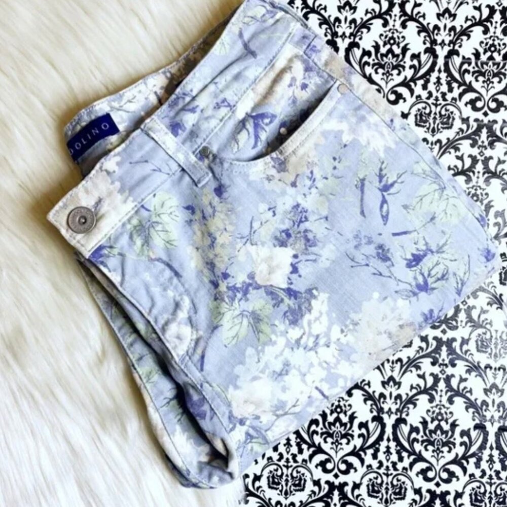 Bandolino Mandie Capri Pants - 8P - Floral Design NWOT